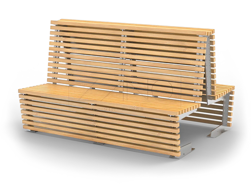 Moduliniai nerūdijančio plieno suoliukai, dvigubo tipo