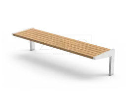 Nerūdijančio plieno suoliukas, skirtas miestui ir parkui