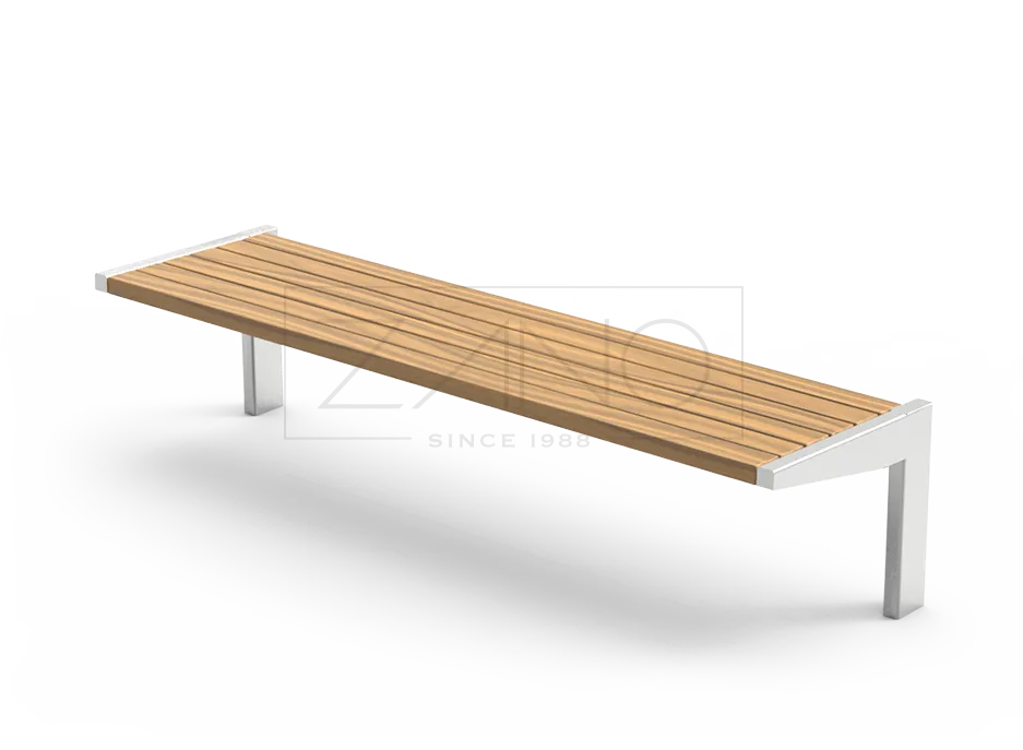 Nerūdijančio plieno suoliukas, skirtas miestui ir parkui