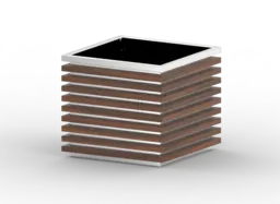 Vazonas „Block“ 06.042.L iš nerūdijančio plieno