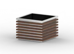 Vazonas „Block“ 06.042.M iš nerūdijančio plieno