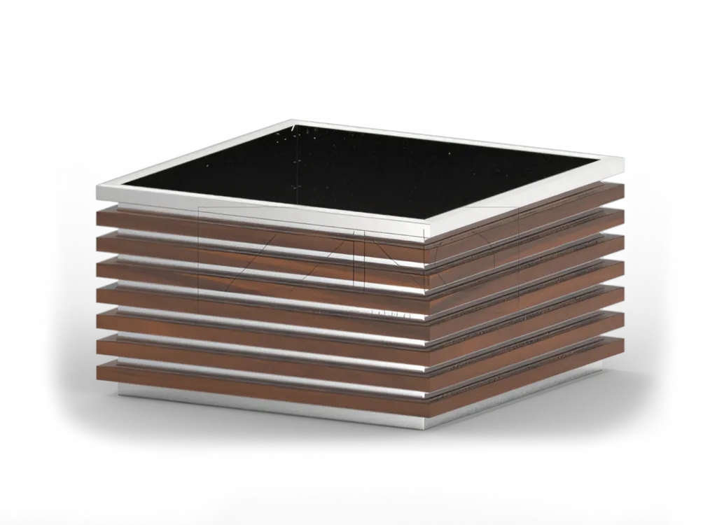 Vazonas „Block“ 06.042.XL iš nerūdijančio plieno