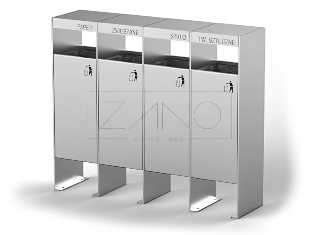 „Simple“ perdirbimo šiukšliadėžė iš nerūdijančio plieno