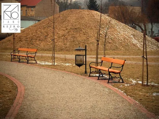 šiukšliadėžės bei parko ir sodų suoliukai