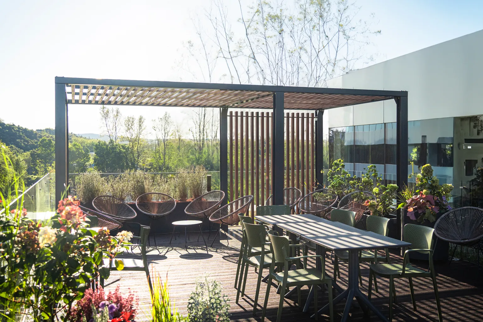 Pergola terasoje Krokuvoje