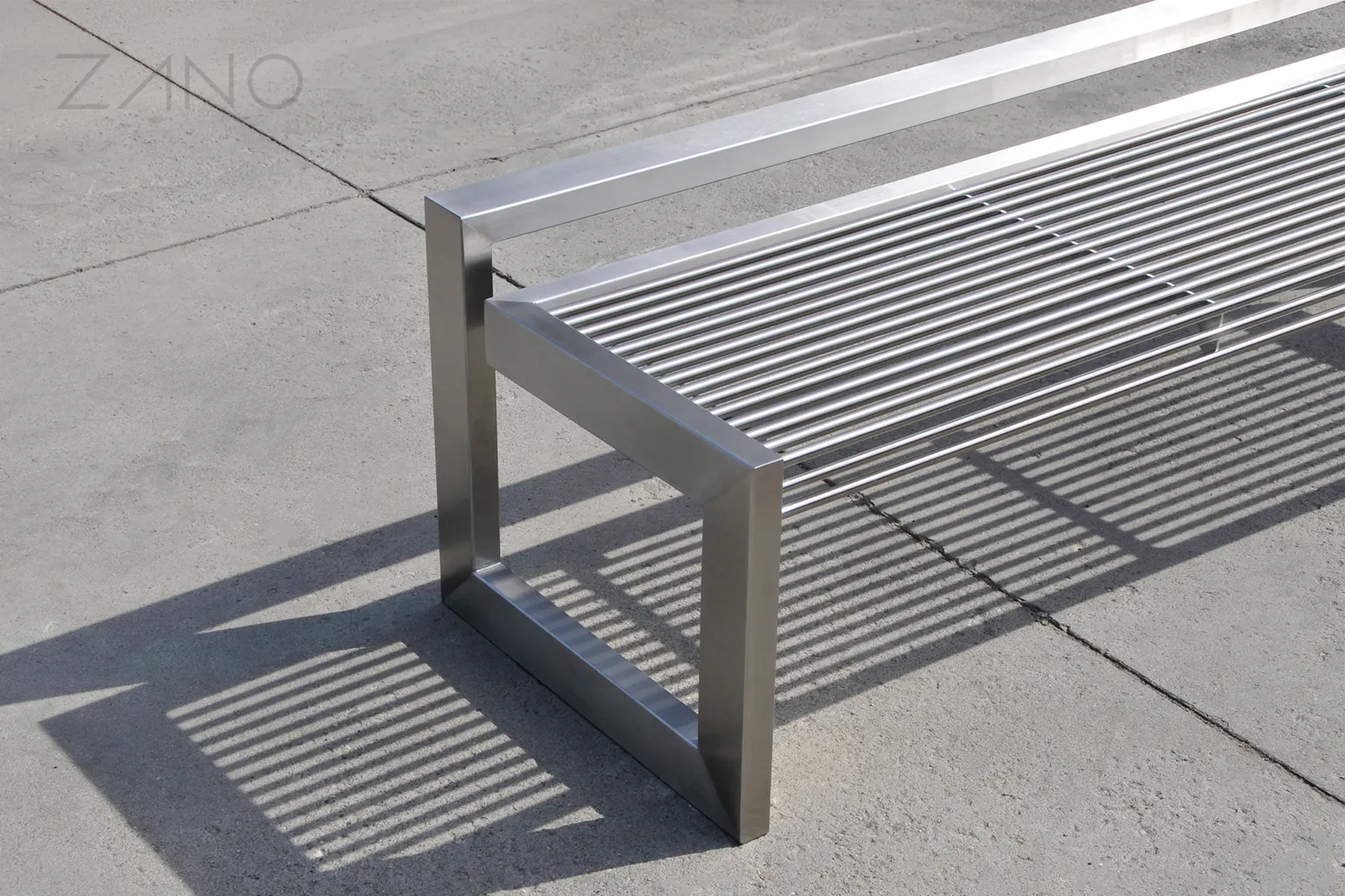 „B-bench“ suoliukas iš nerūdijančio plieno be atlošo