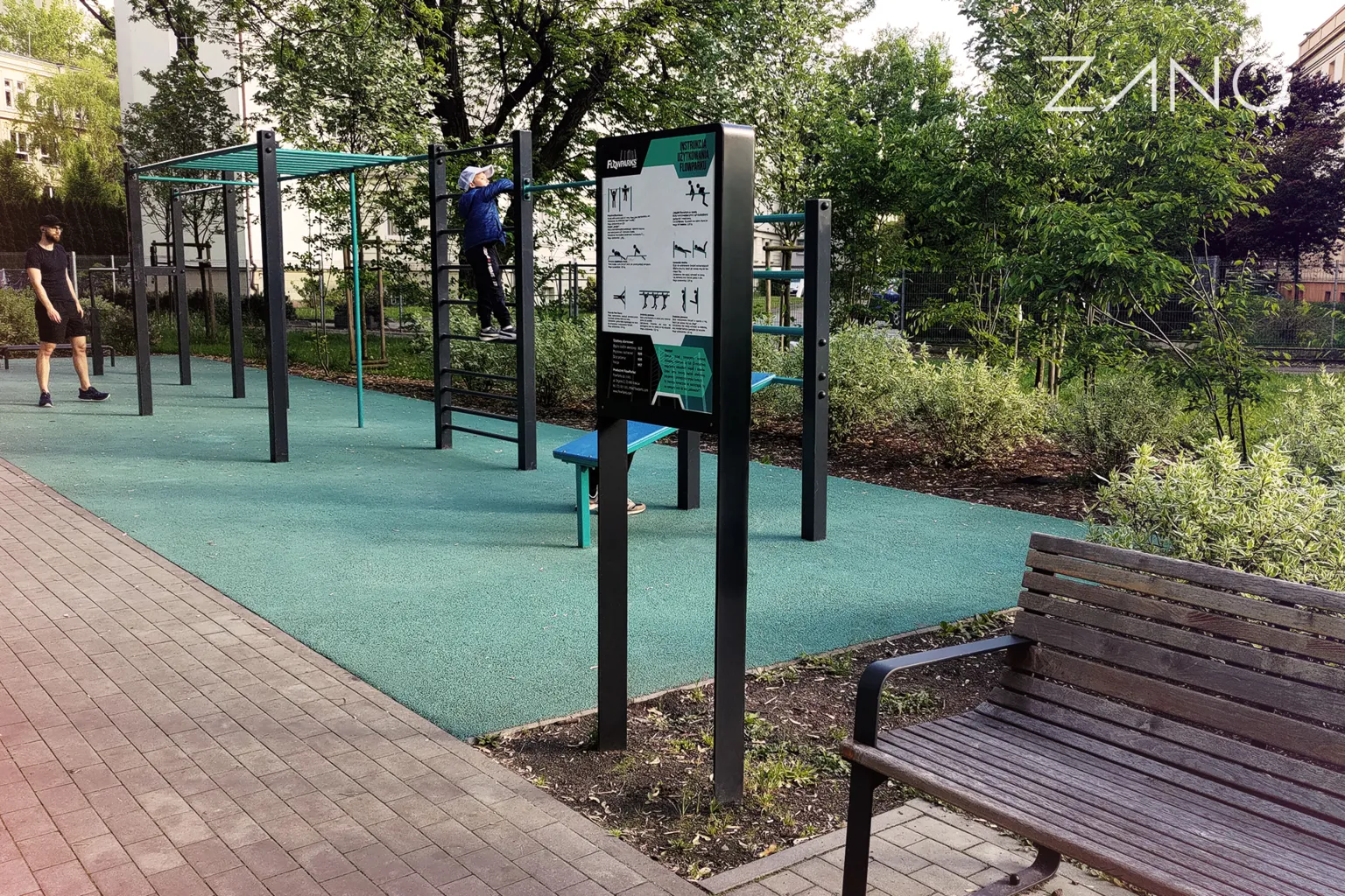 Informacinis stendas parke
