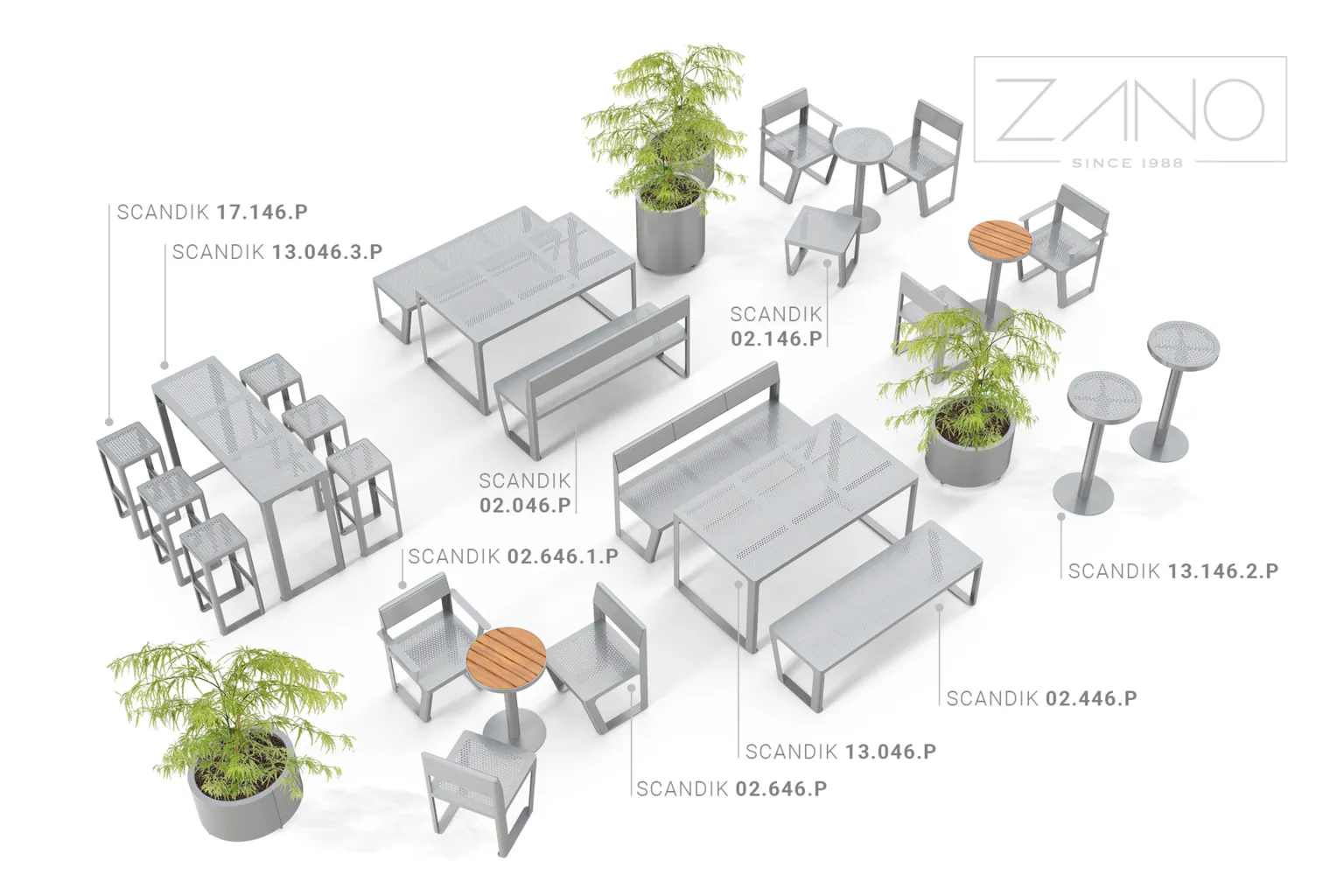 „Scandik“ miesto baldai | „ZANO“ mažoji architektūra