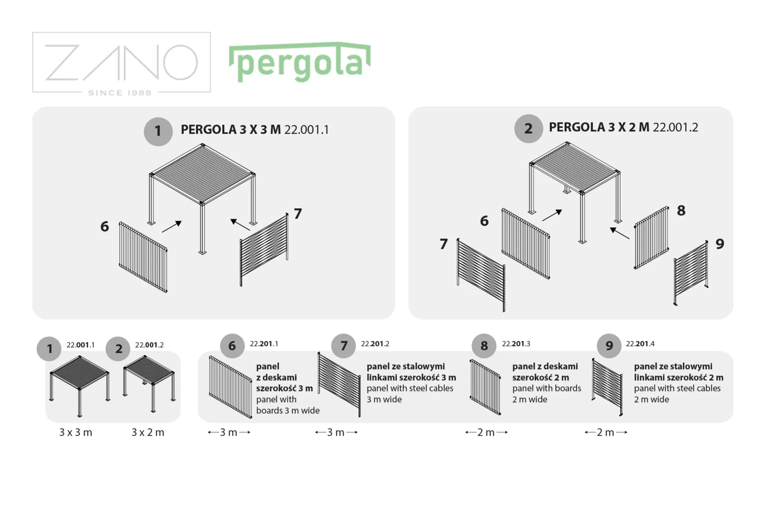 Pergolas segmentai 2