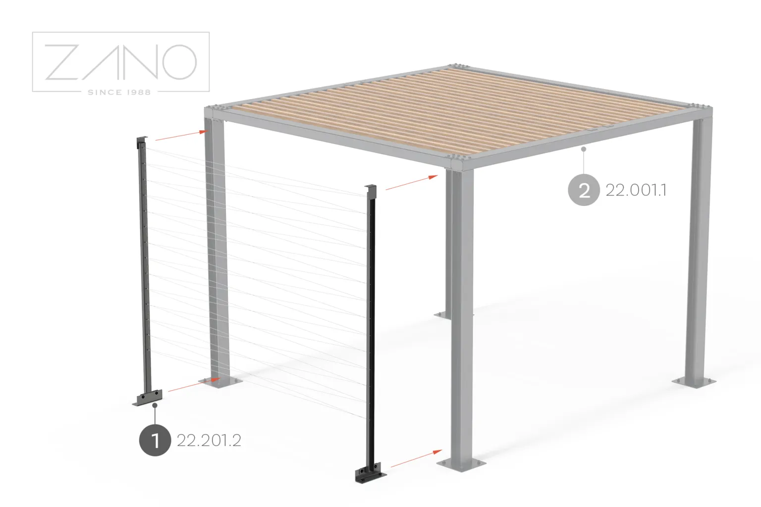 Pergola | Elementai vijoklinėms augalams