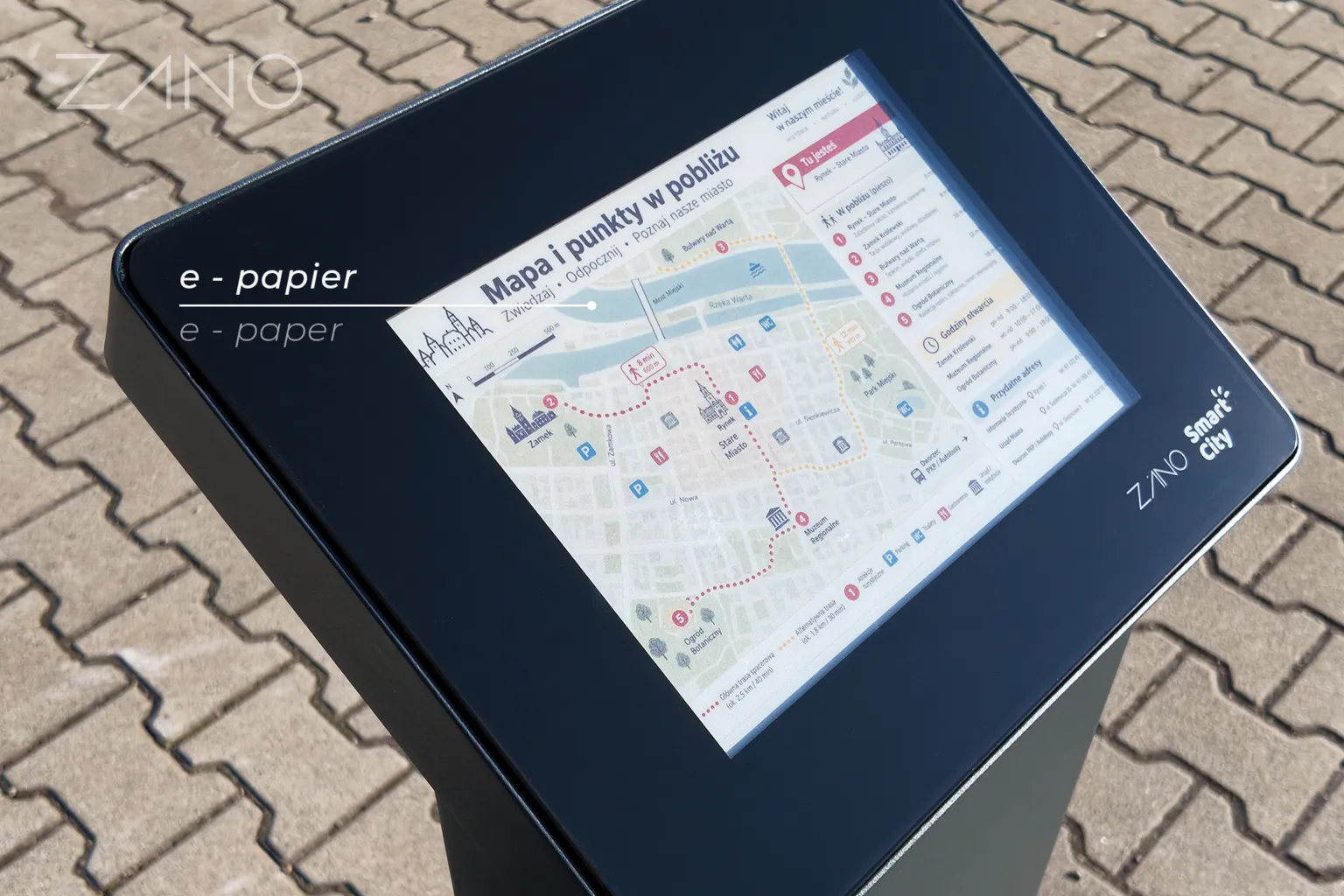 e papier pulpit informacyjny