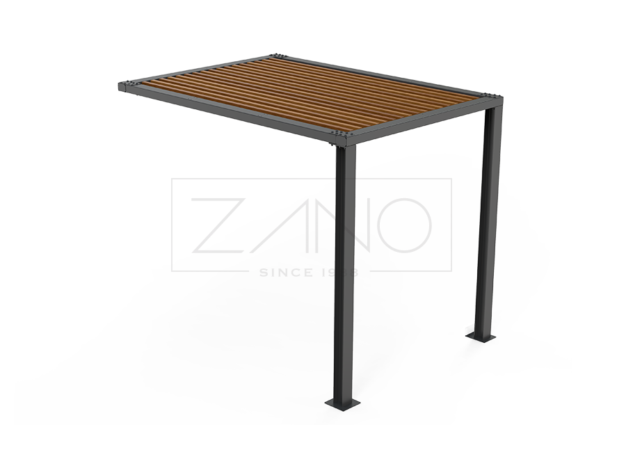 Pavėsinės modulis 2 x 3 m 22.101.3 anglinis plienas