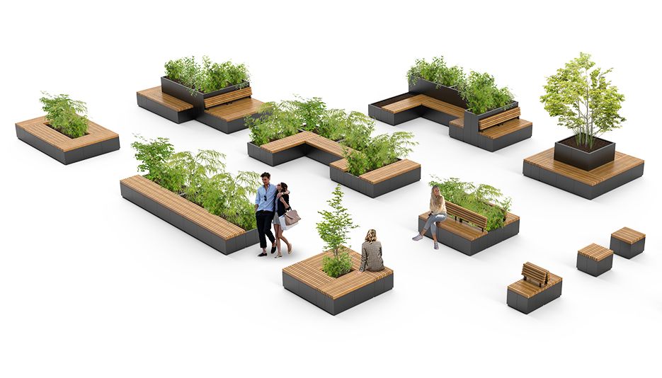 ZANO miesto baldų linija "Quadro