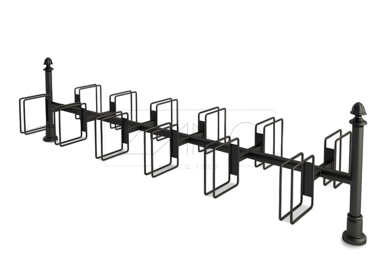 Retro stiliaus dviračių stovai