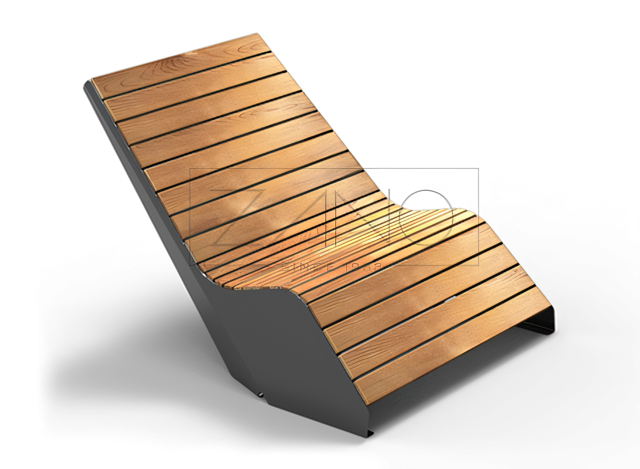 "Duo" gultas - patogus miesto gultas Juodas plieninis miesto gultas