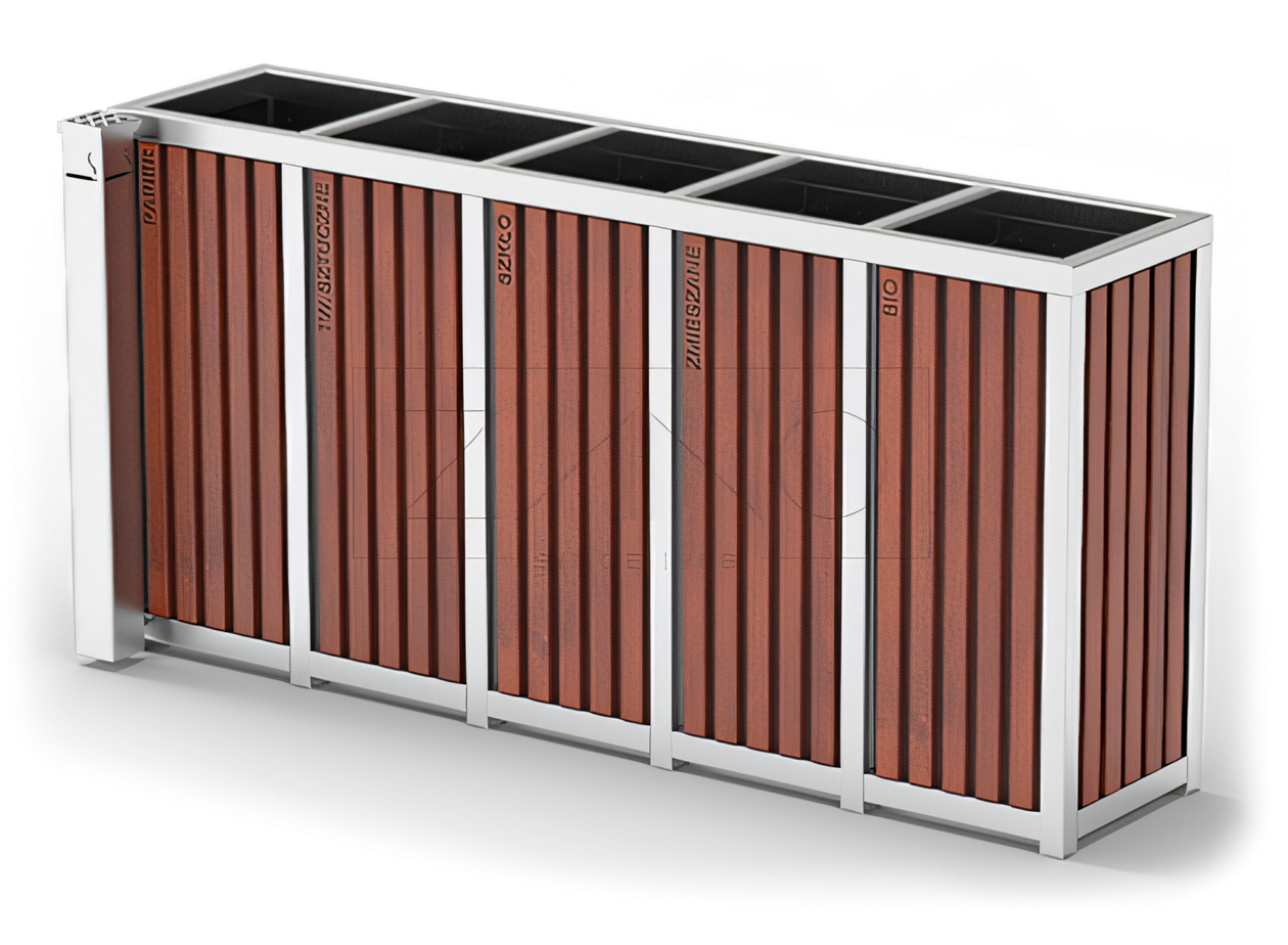 Nerūdijančio plieno &scaron;iuk&scaron;liadėžė su pelenine