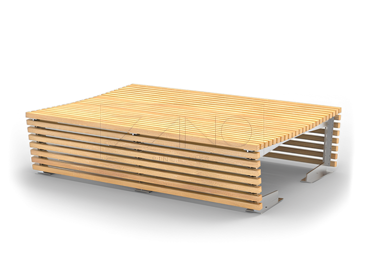 "Flash" dvigubai platus suolas Platus miesto suolas