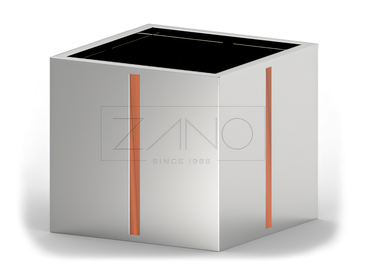 Nerūdijančio plieno puodas su mediniais elementais vie&scaron;osiose erdvėse