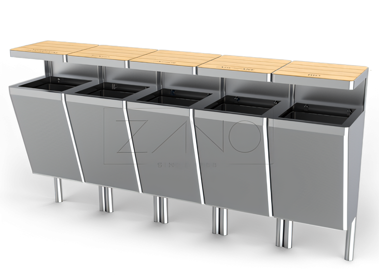"Scandik" perdirbimo krepšelis 15.546 "Scandik" nerūdijančio plieno perdirbimo krepšys 15.546