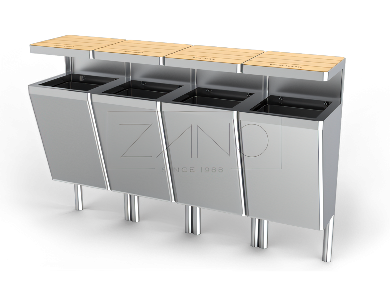"Scandik" perdirbimo krepšelis 15.446 "Scandik" nerūdijančio plieno perdirbimo krepšys 15.446