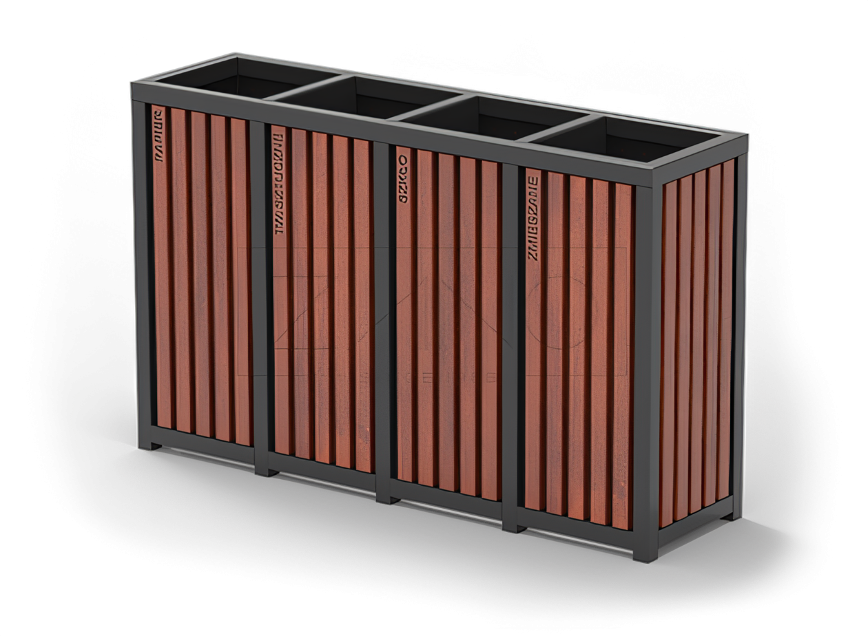 Miesto šiukšliadėžė rūšiuojamoms atliekoms Miesto šiukšliadėžė rūšiuojamoms atliekoms