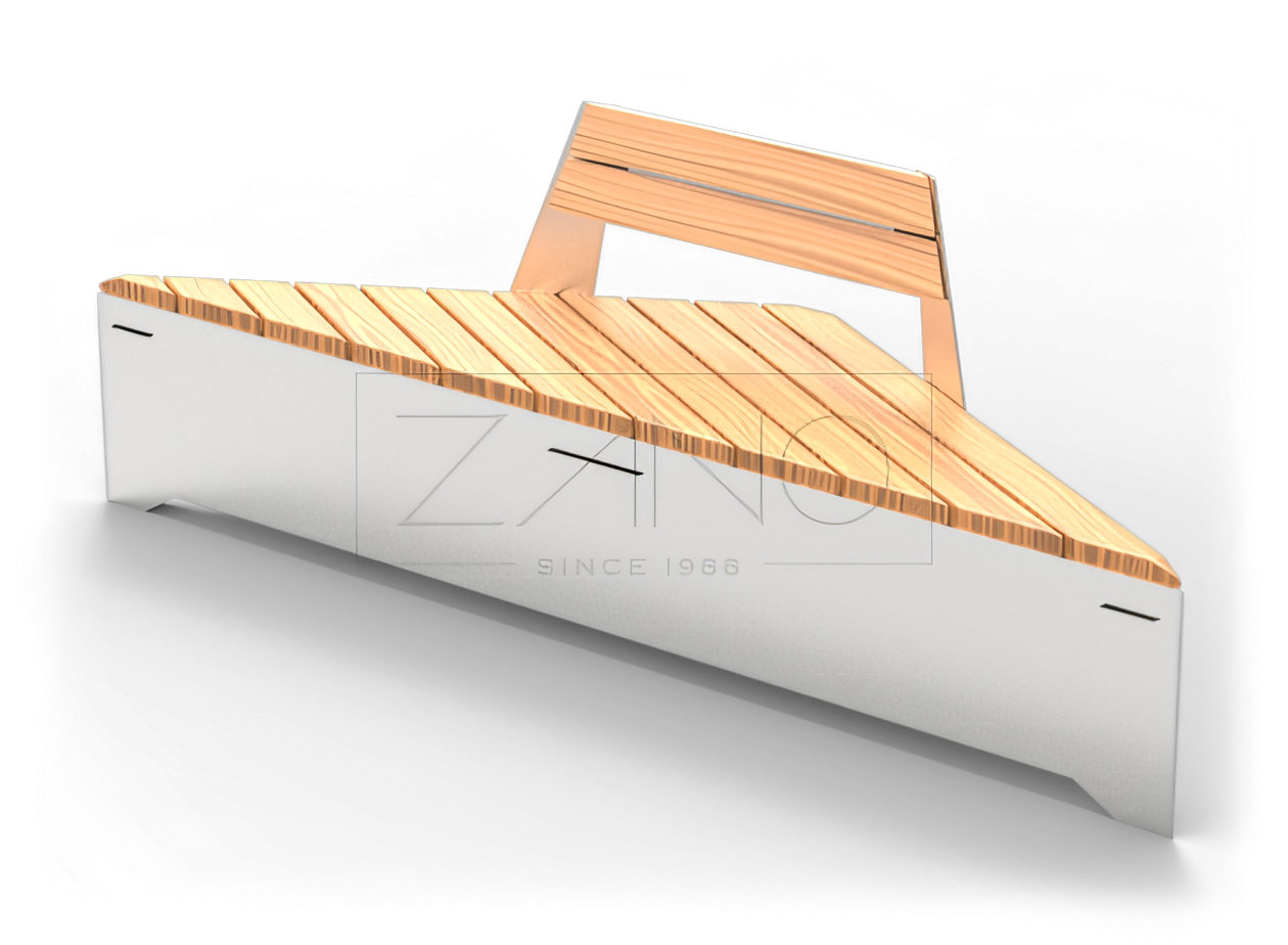 Modulinis suolas su atlo&scaron;u i&scaron; nerūdijančio plieno