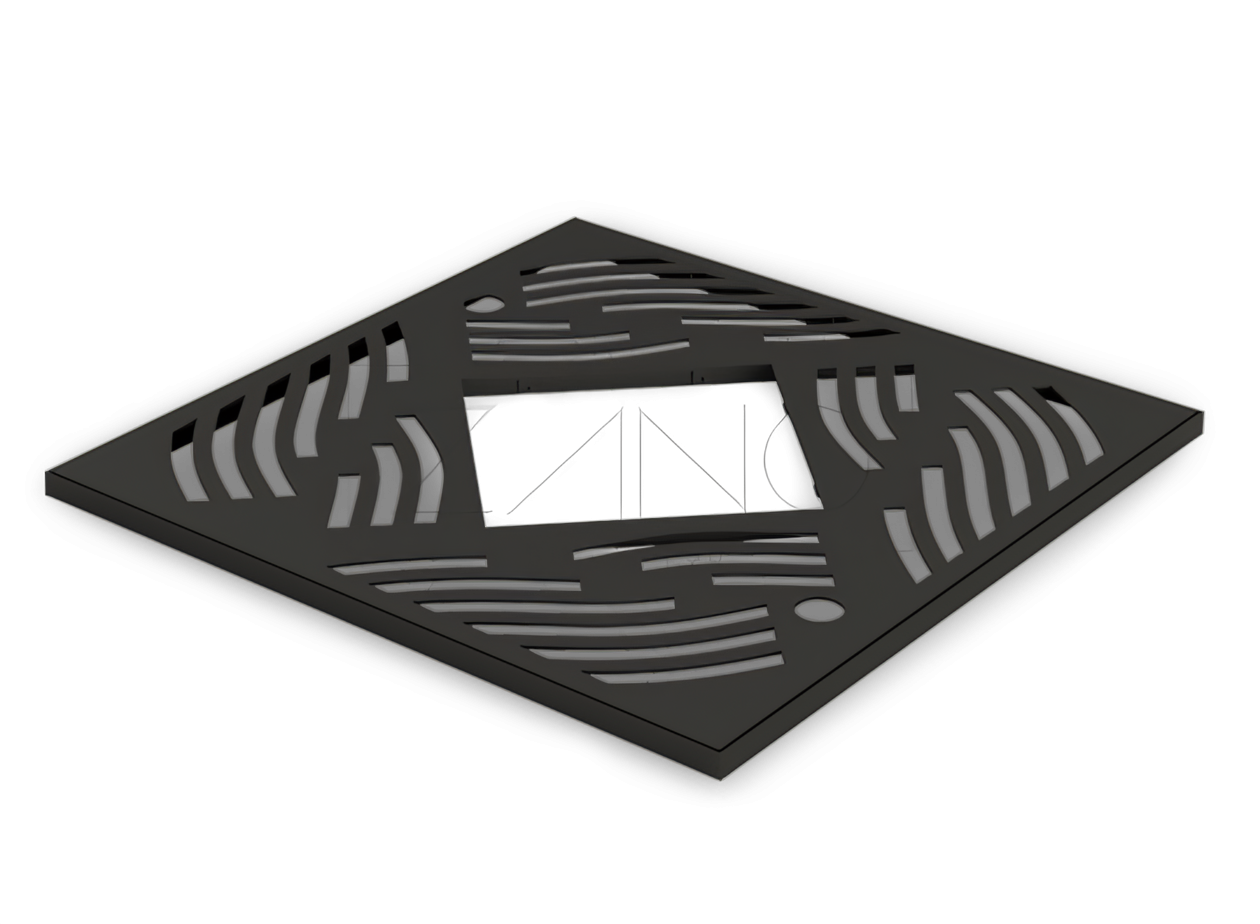 Dekoratyvinės kvadratinės medžių grotelės