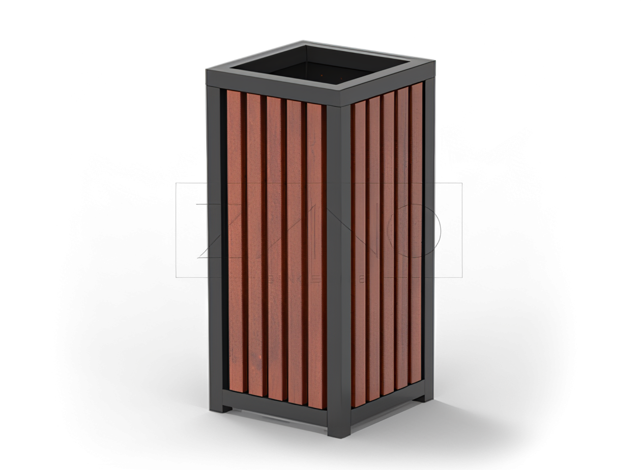 juodos plieninės šiukšliadėžės su cinkuotu įdėklu juodos plieninės šiukšliadėžės su cinkuotu įdėklu