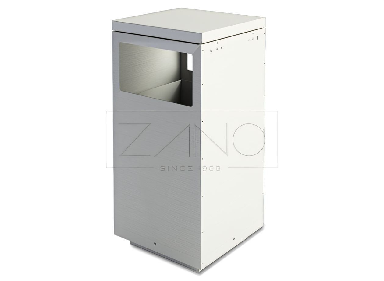 Įmontuota &scaron;iuolaikinio dizaino "Mimesis" plieninė &scaron;iuk&scaron;liadėžė