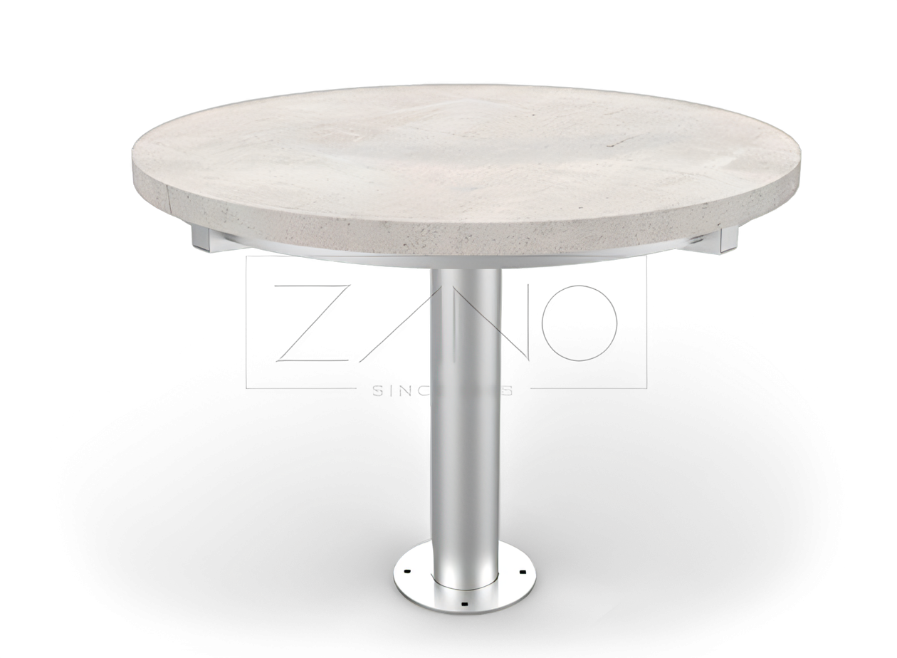 &Scaron;achmatų stalas su betoniniu stalvir&scaron;iu