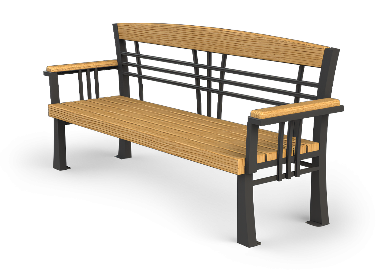 Secesijos stiliaus suoliukas - Szczepańskio aik&scaron;tė