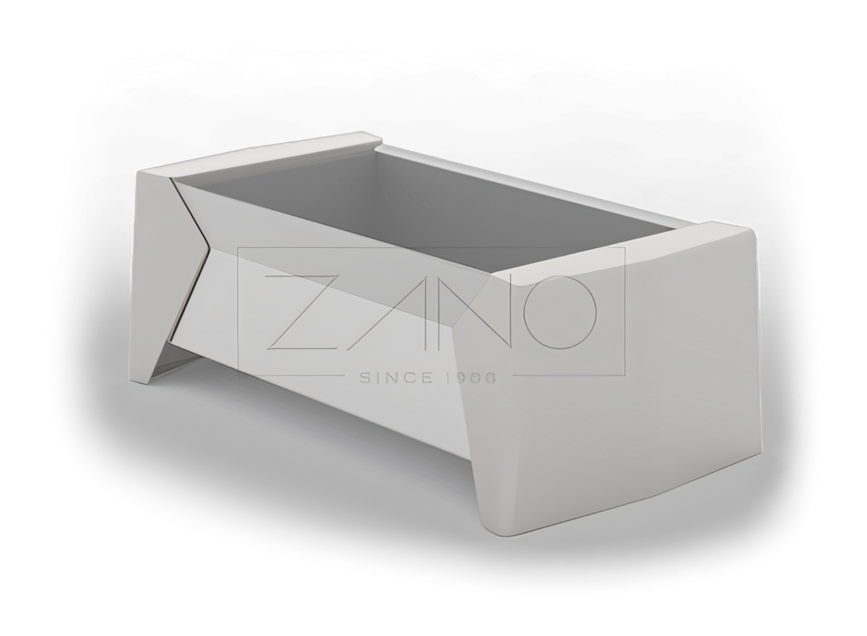 Nerūdijančio plieno miesto puodas "Photon" puodas priklauso to paties pavadinimo linijai, kurią, be kita ko, sudaro saulės suoliukai, miesto suoliukai ir šiukšliadėžės.