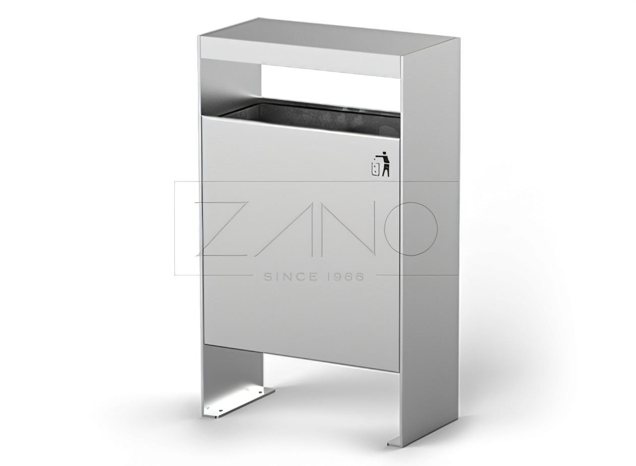 Paprastas platus miesto krepšys iš nerūdijančio plieno Paprastas platus miesto krepšys iš nerūdijančio plieno