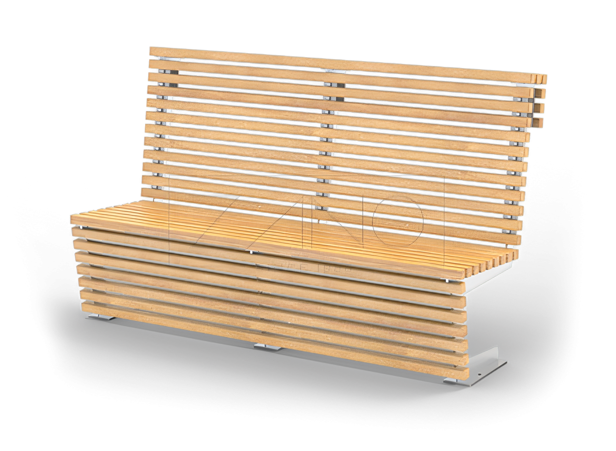 Blykstės stendas 02.025 nerūdijančio plieno suolas