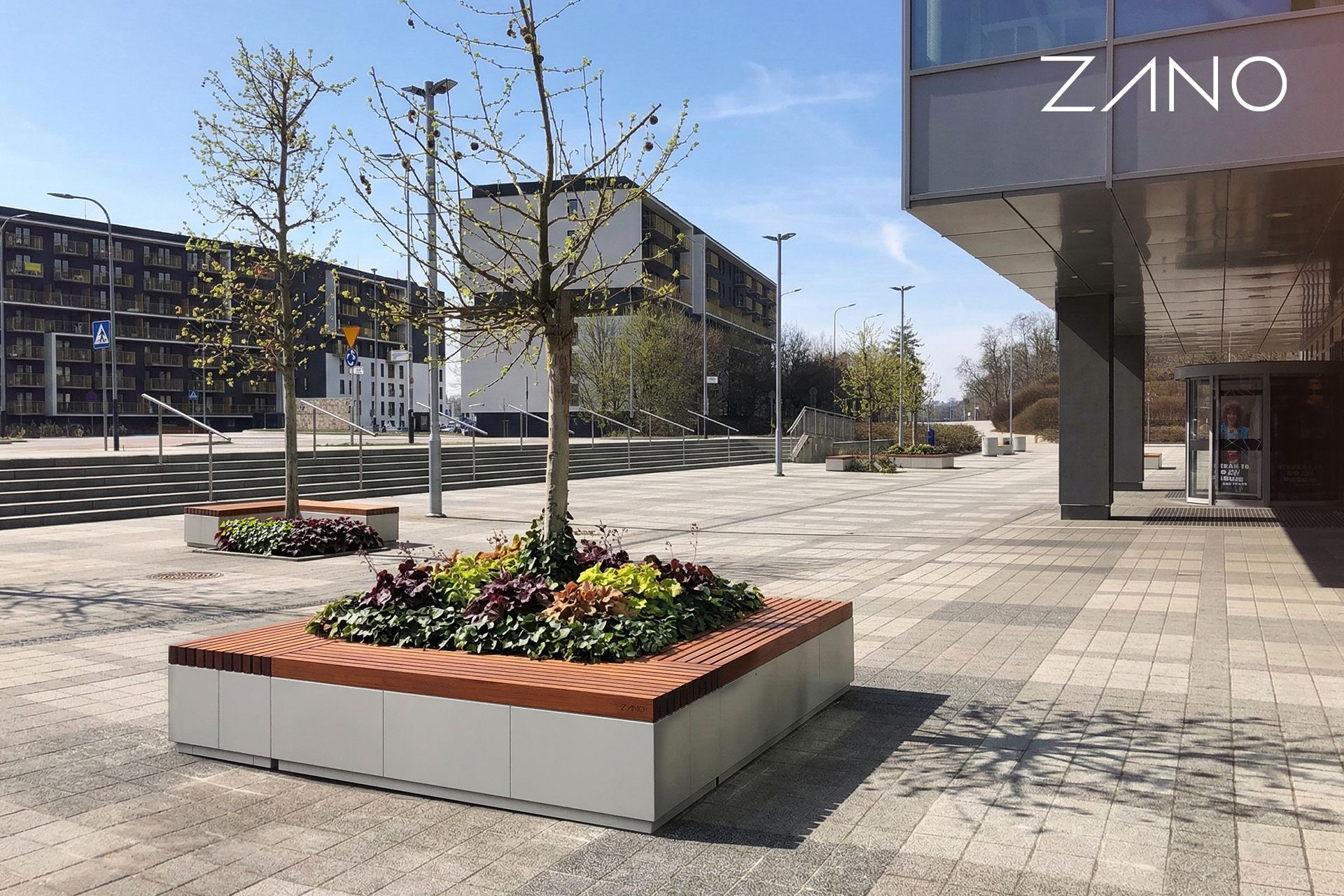 Quadro modulinės salos suoliukai iš ZANO Quadro modulinės salos suoliukai iš ZANO