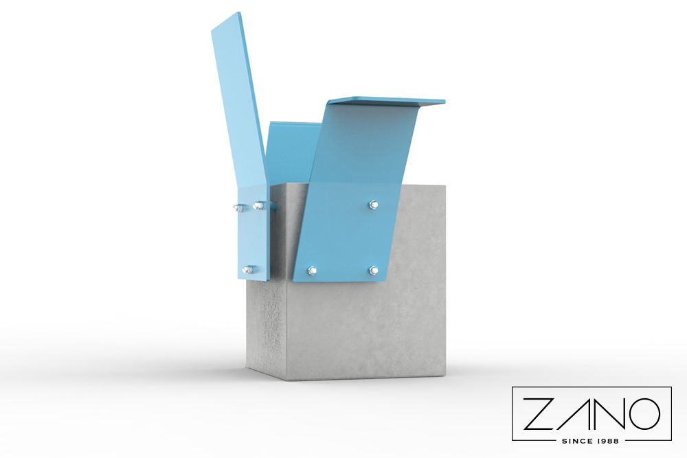 ZANO - sillón urbano con una base de hormigón arquitectónico