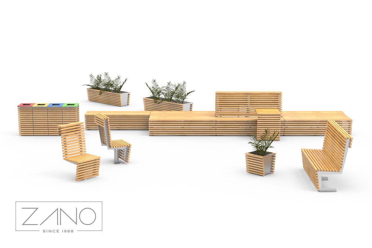 "Flash" baldai pagal ZANO urban furniture